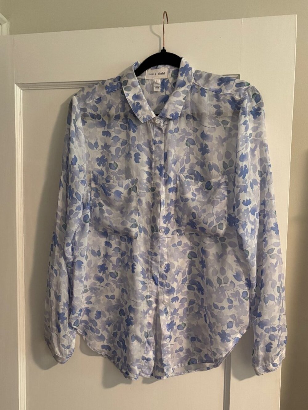 Bella Dahl Hipster Shirt in Watercolor Blossom